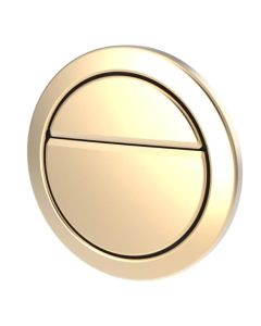 Dudley Geo Satin Brass Pushbutton