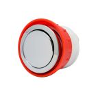 CP Round 73.5mm Single Flush Push Button (TD BRANDED BOX) t/s Dudley 'Niagara' Valve
